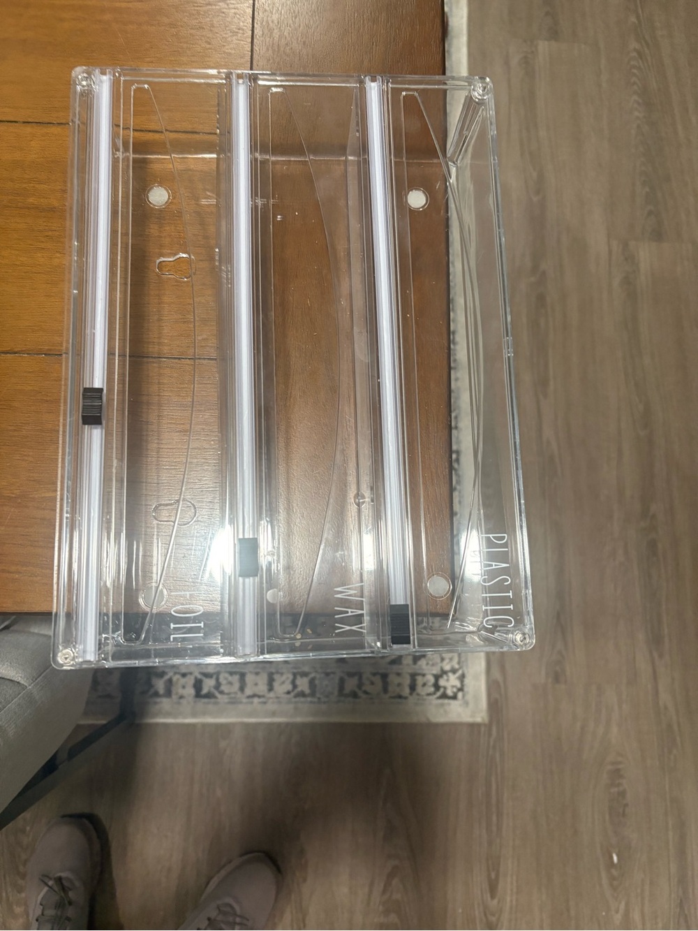 Clear Acrylic 3-Section Organizer Tray - Transparent